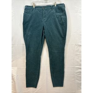 Kut From The Kloth Womens 16W (37x29) Diana Corduroy Fab‎ Ab Skinny Green
